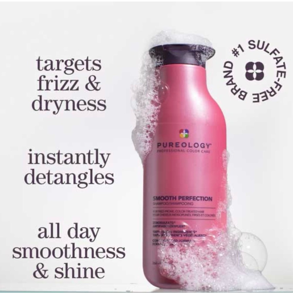 🔅NEW WITH TAGS🔅Pureology Smooth Perfection Shampoo & Conditioner Set  9 Oz - Picture 7 of 10